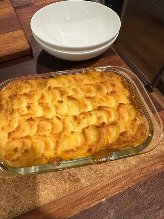 Veg-loaded cottage pie