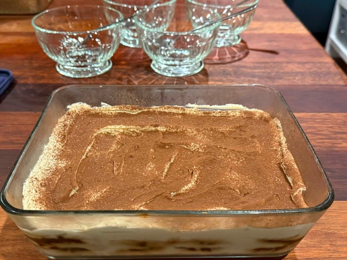Chocolate ripple tiramisu