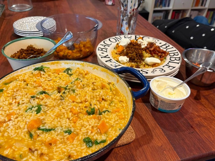 Pumpkin risotto